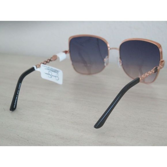 Jessica Simpson J6101 OXRGD Women's Brown/Gold Oversized Sunglasses - Picture 4 of 12